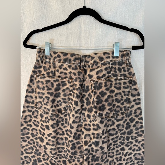 Anthropologie Pilcro leopard print Wide-Leg denim - Picture 6 of 12